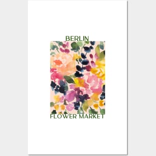 Abstract Flower Market Illustration 28 Posters and Art